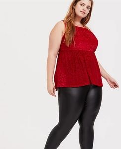 Red Velvet Top from Torrid (00, L)